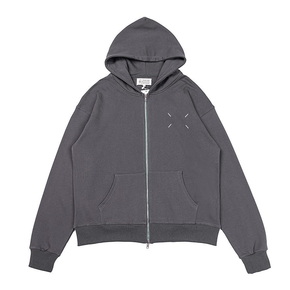 Maison Margiela MM6 Unisex Terry Zip-Up Hoodie Cardigan