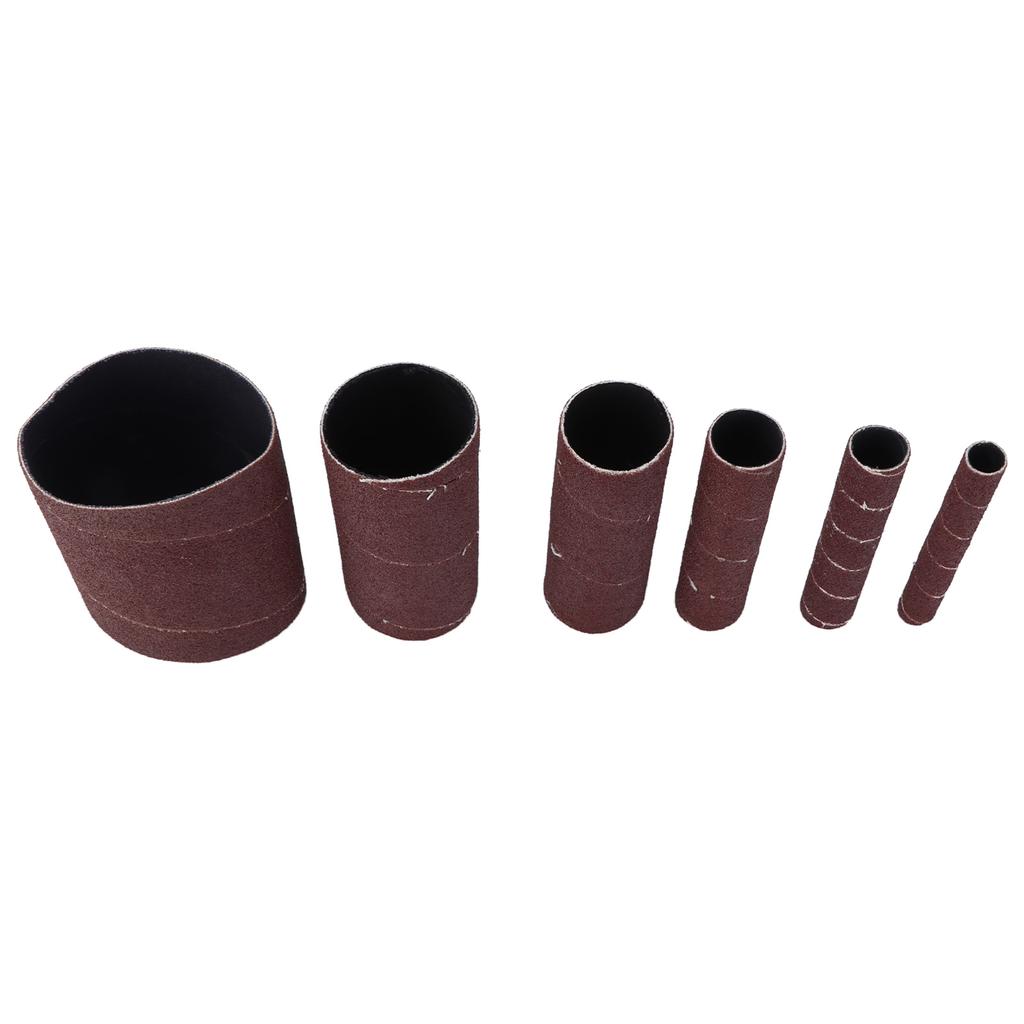 6 Stück Schleifpapierring Schleifpapierrolle Schleifhülsen Holzschleifen Metallrostentfernung für Elektrisch