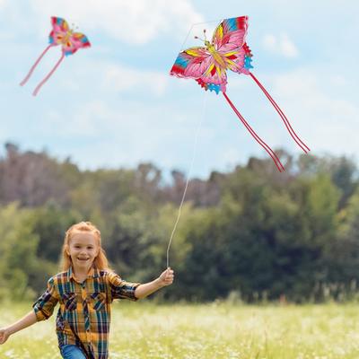Kids Butterflies Kite with 50M Flying Line Outdoor Beach Park Lawn