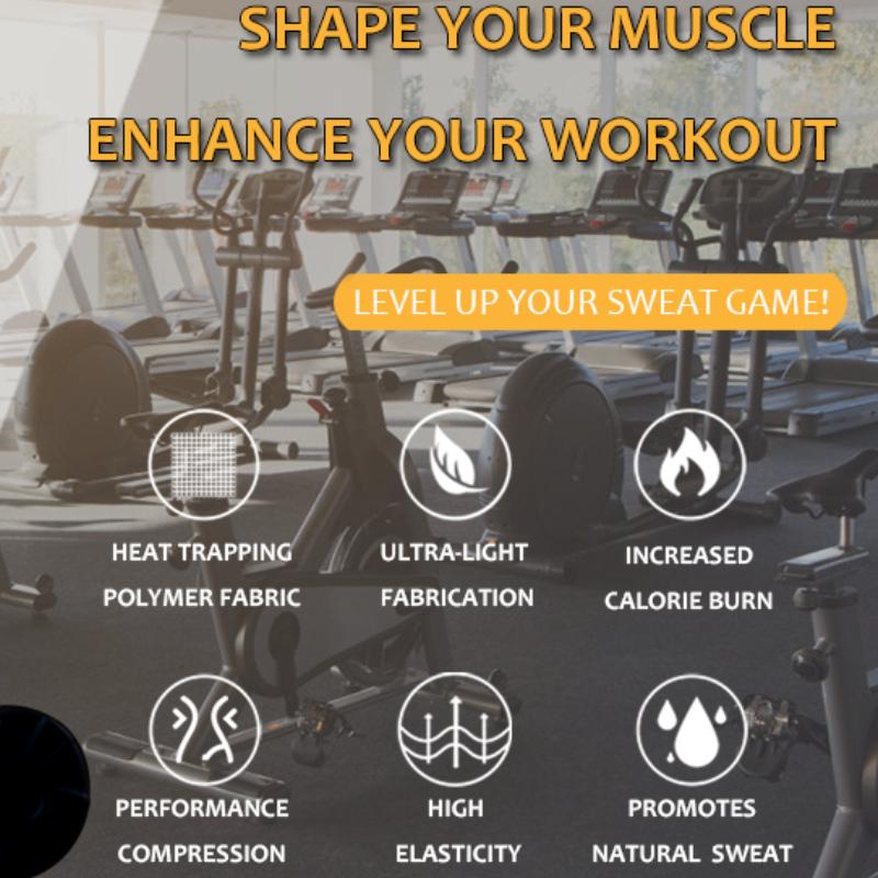 Szaunaruha Férfi Deréktréner Izzasztómellény Body Shaper Pullover Edzés Alakformáló Felsők Hőszigetelő Polimer Szauna póló Gyakorló pulóver