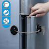 4 Pieces Fridge Lock Refrigerator Lock With 8 Key, Freezer Lock Child Safety Cabinet Lock With Adhesive For Kitchen Appliance, Openable Furniture