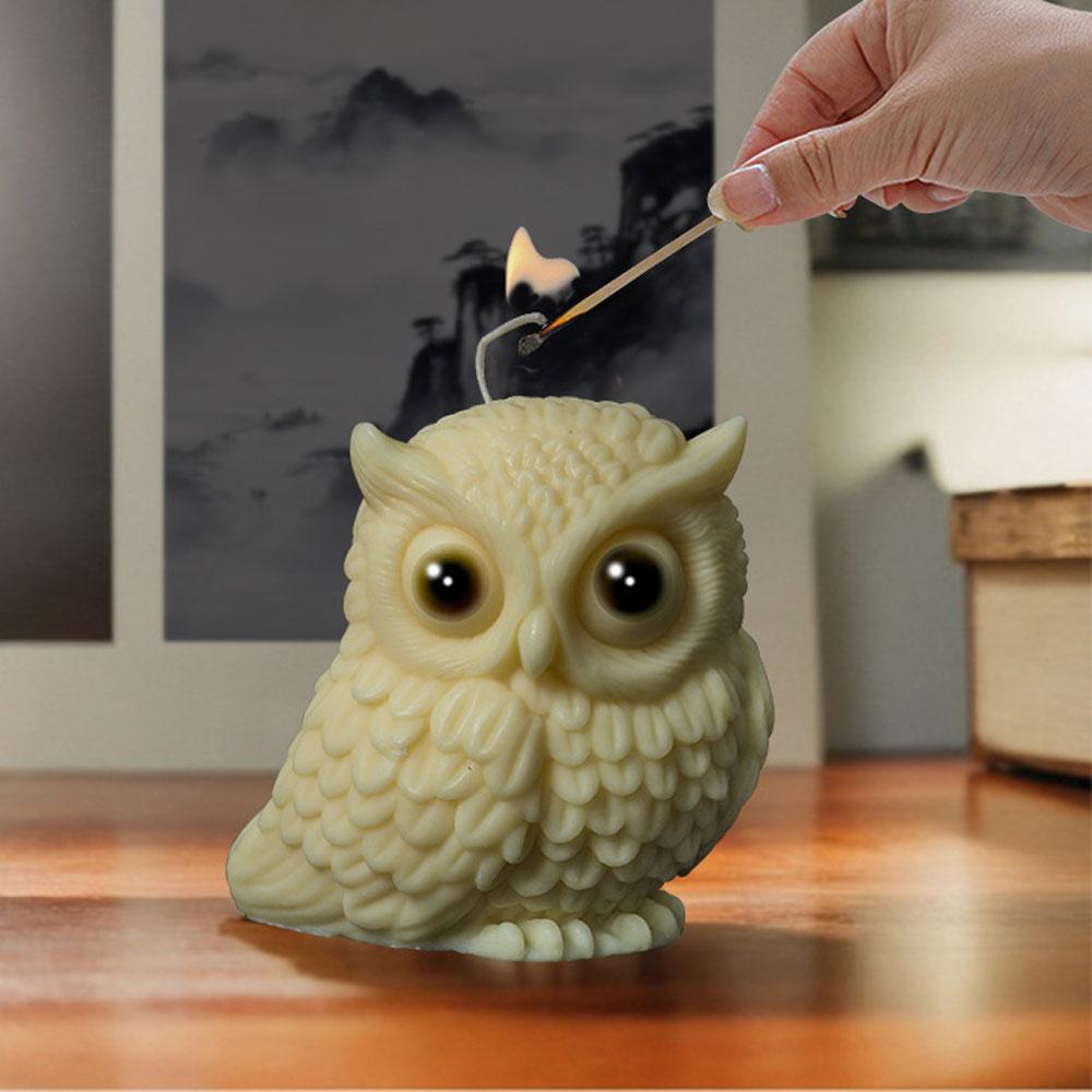 3D Eule Kerze Silikonform Wachskunst Herstellungswerkzeuge Haustiere Gips Harzformen Festival Partygeschenke Tiere Dekor DIY Geburtstag Bastelgeschenke