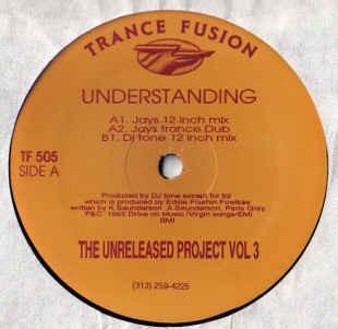 12-Zoll-Schallplatte UNVERÖFFENTLICHTES PROJEKT Vol. 3 Understanding TF505 TRANCE FUSION 1992 US Dance Electronica Gebraucht