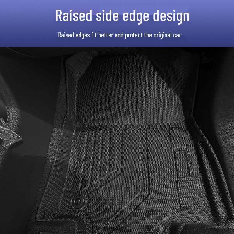 2024 Hyundai Kona EV 3D Floor Mats & TPE Trunk Backrest Mat Set