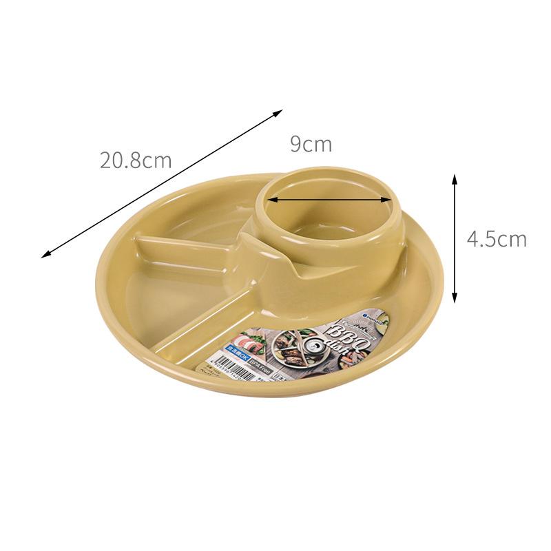 4 Grid Plates For Food Child Kids Dinner Fruit Tray Snack Box Set Dinnerware Dining Compartment Plate Serving Dishes Salad