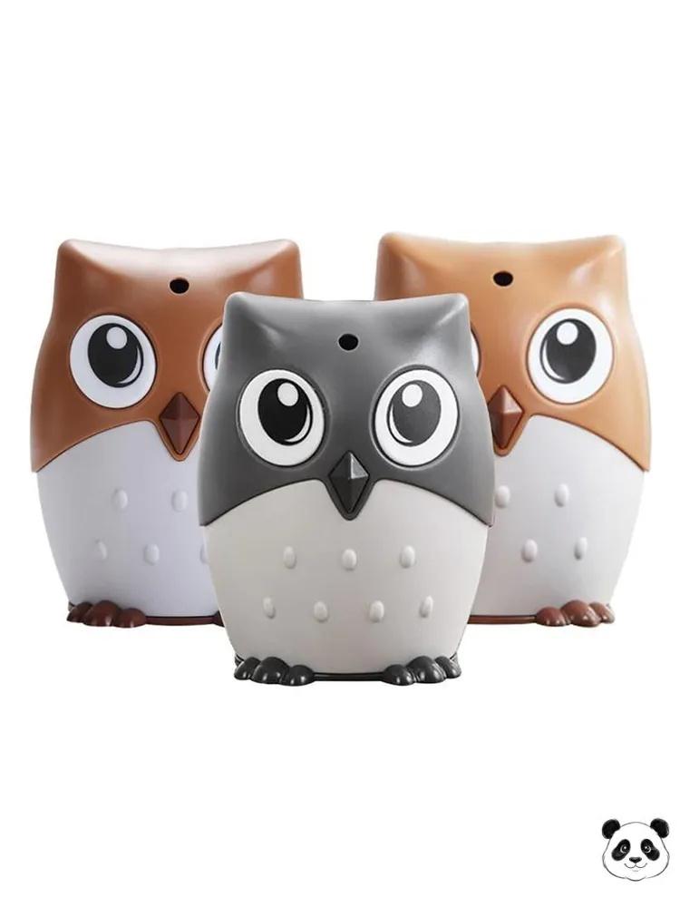 Owl Shaped Toothpick Dispenser Automatic Press Type Toothpick Holder for Home Kitchen Office Restaurant Tabletop Use 75x100mm