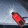 1 Stück Auto-Fensterbrecher-Hammer, Gurtschneider mit Schlüsselanhänger-Emblemen für Mitsubishi Lancer ASX Mirage Pajero Xpander Attrage