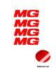 4pcs Car body h Sticker For MG ZS HS GT HECTOR MG3 MG5 MG6 MG7 Auto Accessories