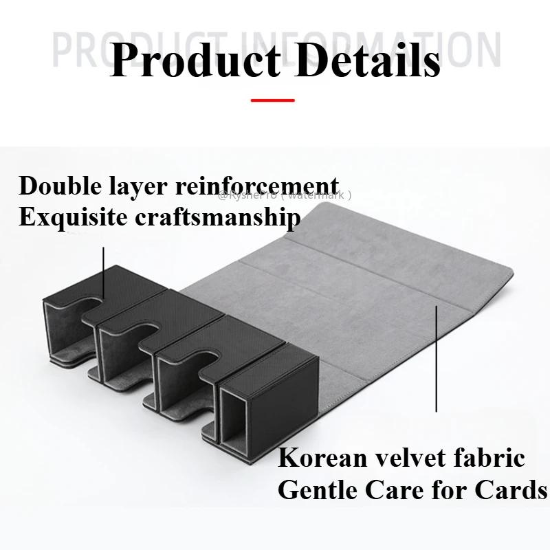 Card Storage Box with Dice Tray 4 In 1 Card Deck Case Holds 270+ Cards Organizer Magic Commander for TCG CCG Sports Game Cards