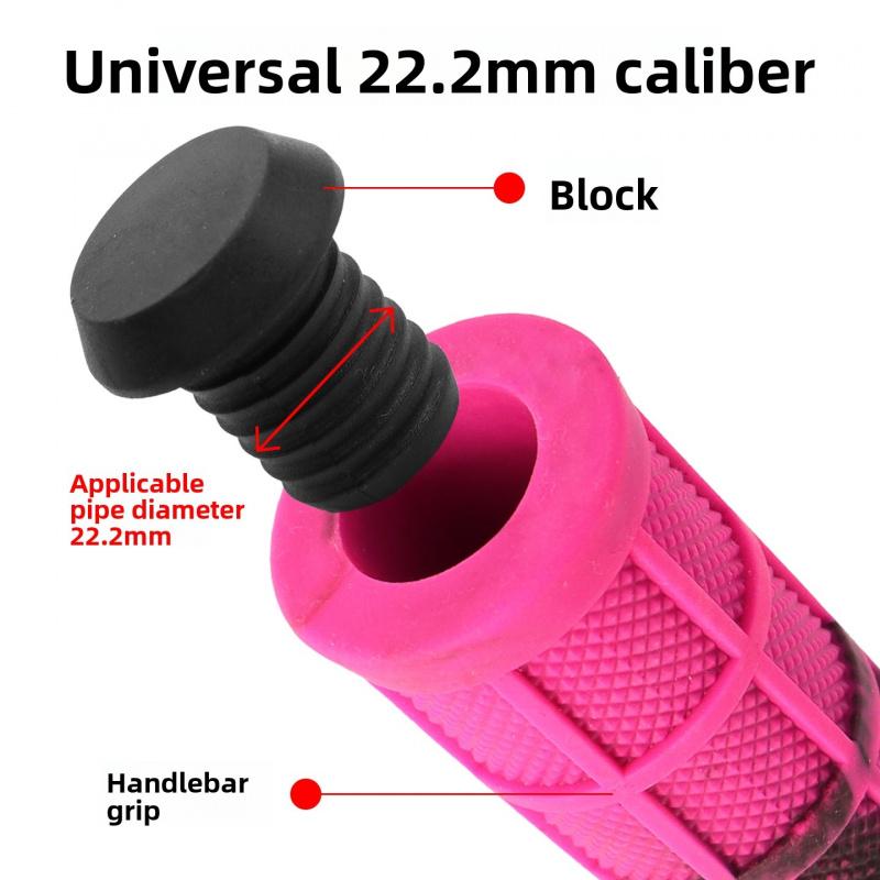 TPE Camo High‑Rebound Rubber Bike Handlebar Grips, Anti‑Slip Shock‑Absorbing Cycling Parts for Mountain & Folding Bikes