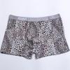 Men's Plus Size Leopard Print Underwear with Comfortable Wide Waistband