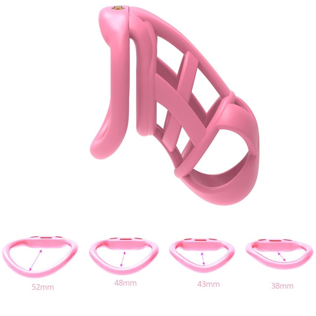 Male Penis Chastity Cage Set Mini Small Long Bird Chastity Cage With 4 Cock Rings Penis Lock Bondage Slave Man Sex Toy