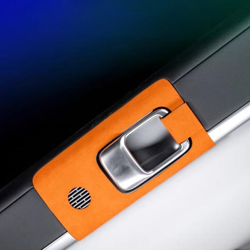 For Equation Leopard Titanium 7 Door Handle Metal Decorative Sticker Accessories