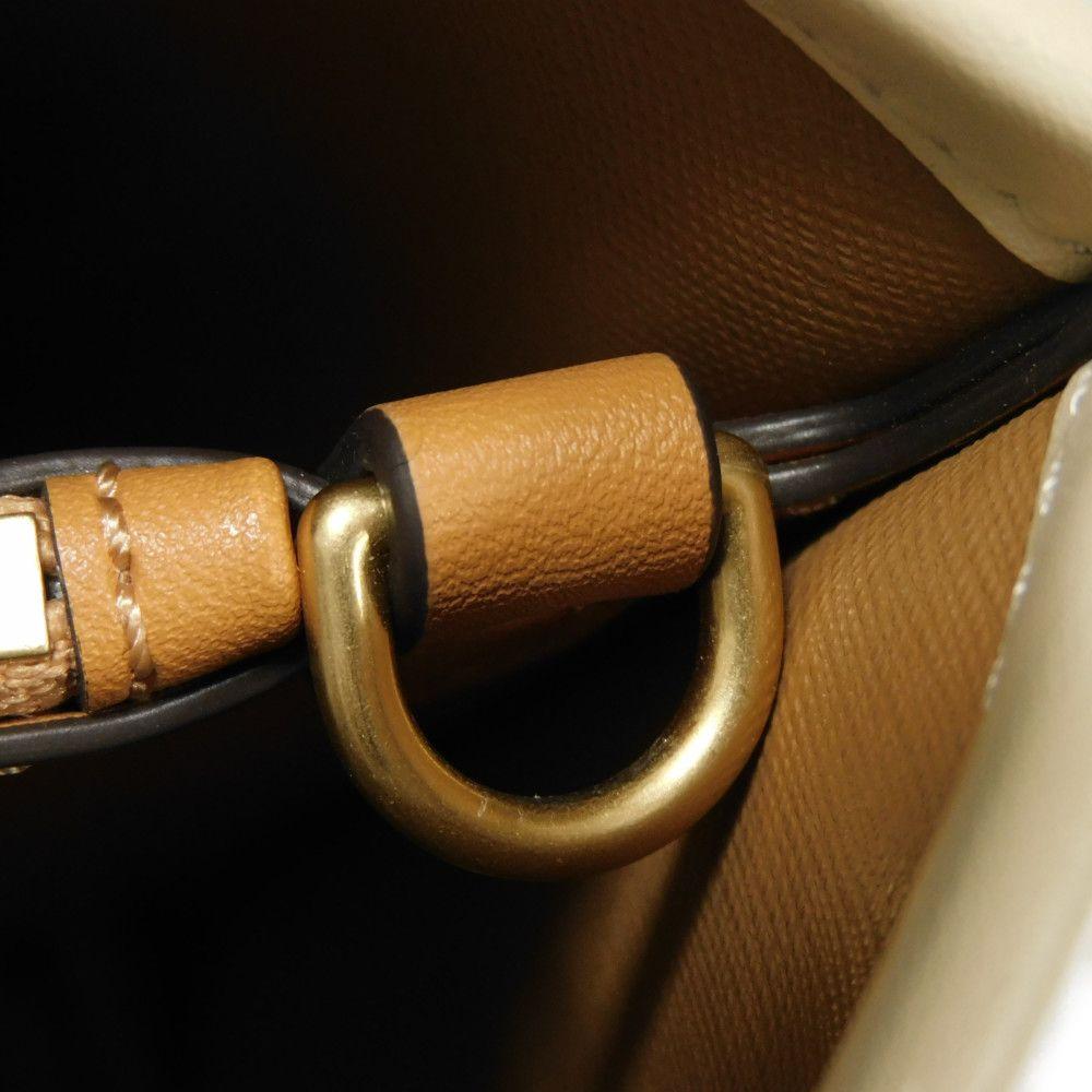 Used 10833 Perry Small Tote 161436 7924 Current Camel 2-Way Shoulder Bag Logo Ginger Shortbread Multi Women's from