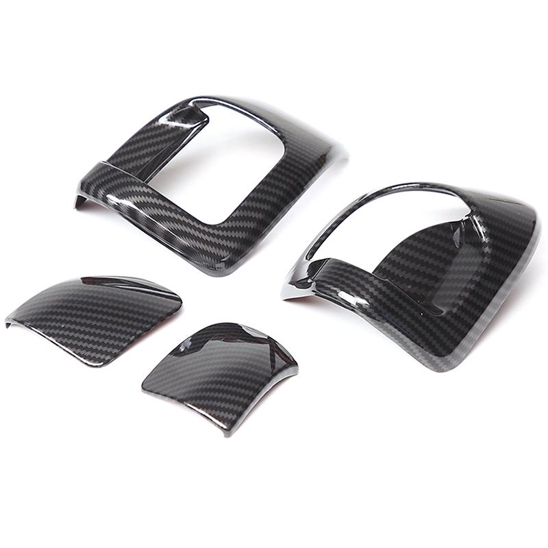 For BMW 2 Series F22 F23 2014-2019 2 Door Version ABS carbon fiber car front seat flip switch cover decorative accessories Style A Carbon Fiber