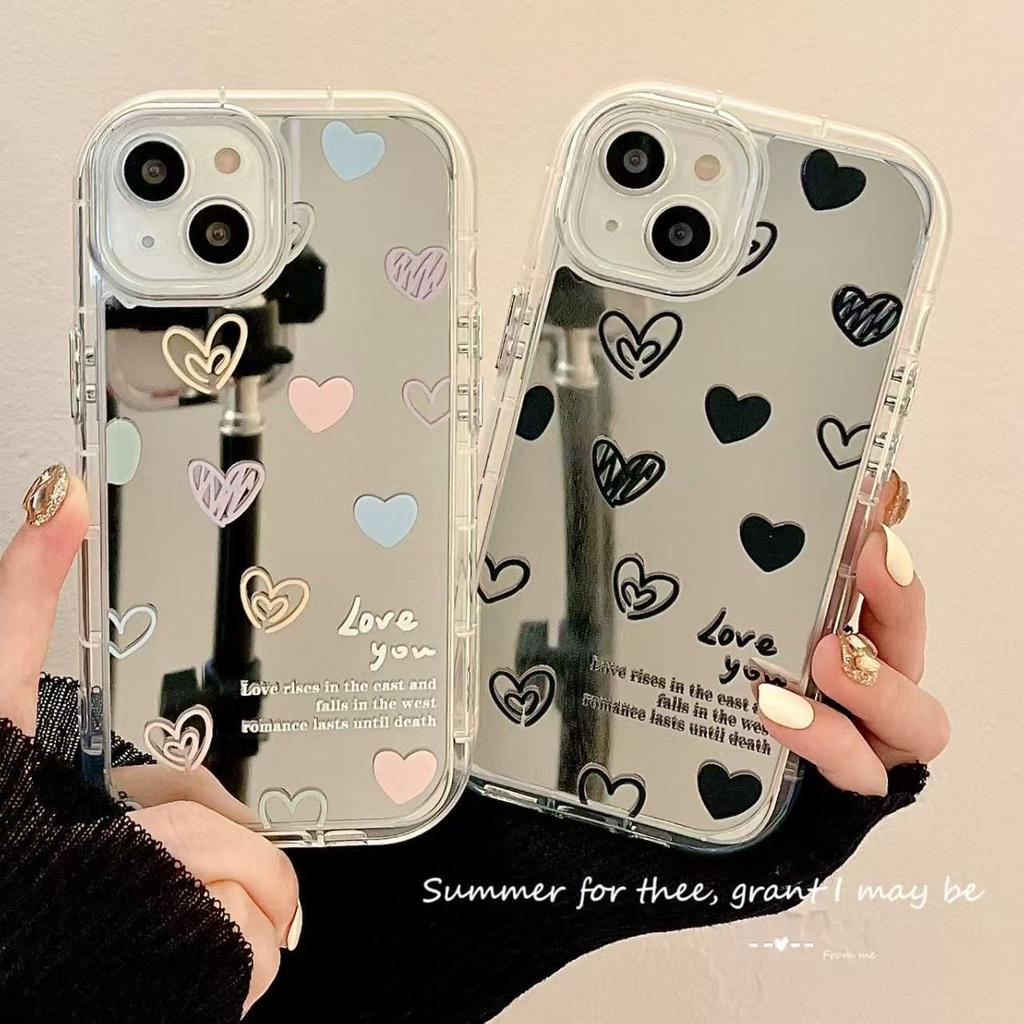 Full screen love applies to iPhone16plus Apple 15 mobile phone case/14/13ProMax/XR Huawei Xiaomi