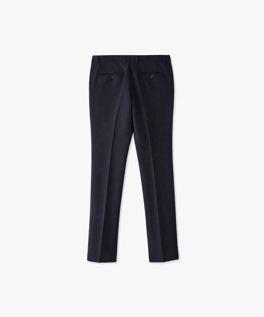 STCO Easy Care Two-Tone Formal Pants_Navy Check (Classic Fit)_Sslvc53Ccn