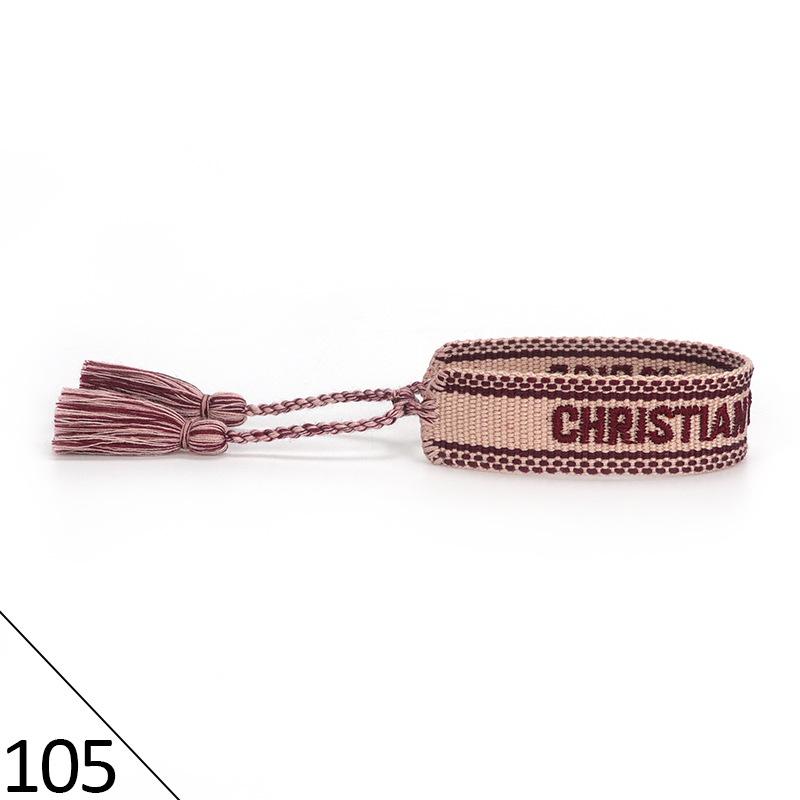 Handmade Embroidered Friendship Bracelet with Tassels for Women