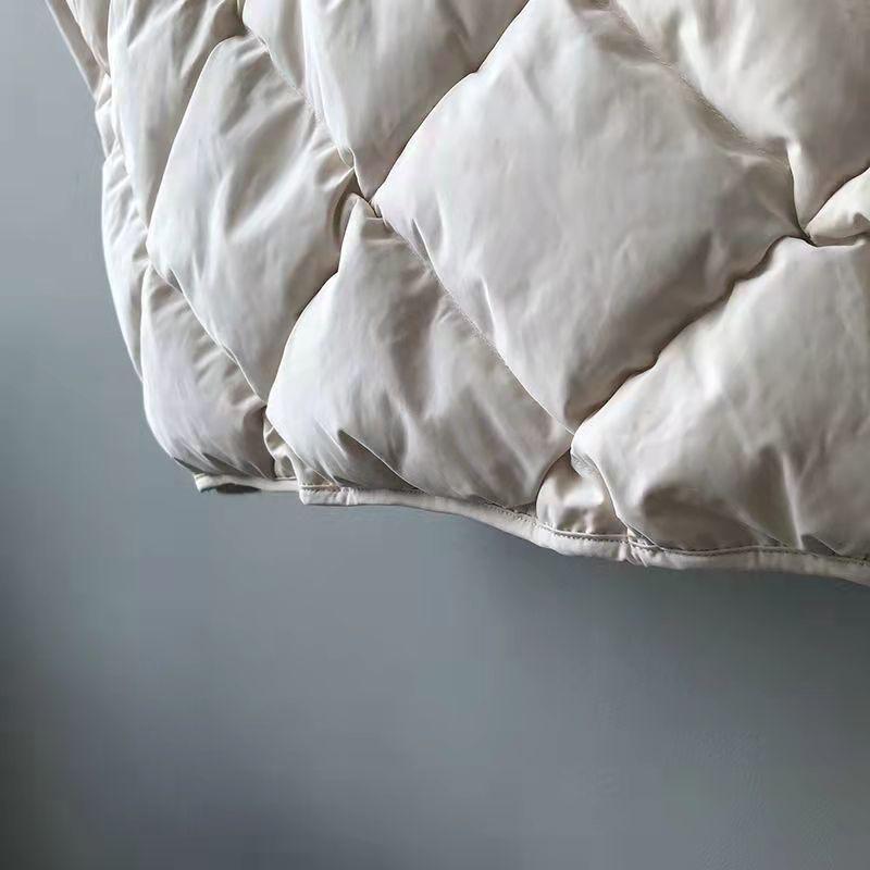 Damejakke Høst Vinter Parkas Kvinnelig Løs Lett Tynn Casual Kort Varm Bomullspolstret Yttertøy