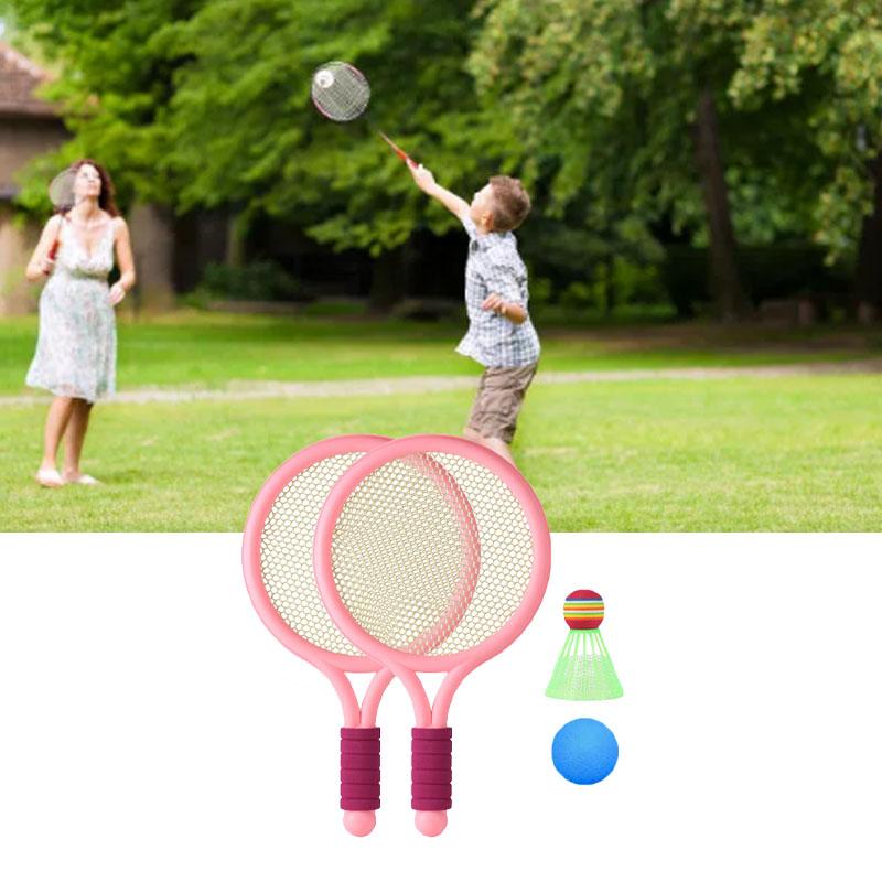 Children Badminton Racket Set Improve Coordination Tennis Rackets for Outdoor Backyard Games