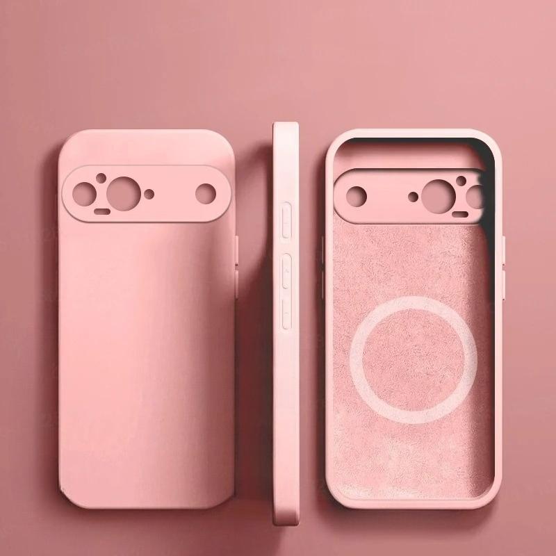 Original Liquid Silicone Candy Color Skin Friendly Cases For Google Pixel 10 9 Pro XL 8 7 6 A Wireless Charging Shockproof Cover