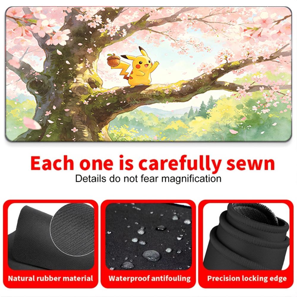 Pokemon Eeveelutions Blue Sky Gaming Desk Mat NonSlip Washable Mouse Pad 30x80x0.2cm