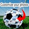 Winter Sports Adventure Customizable Photos Size 5 Soccer Ball Machine-Stitched Indoor/Outdoor Training and Matches Personalized Printing Soccer