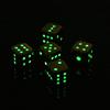 5PCS/1Set Metal Fluorescent Dice Golden/Silver/Bronze Funny Game Dice Six Sided Decider Board Game Acessorios 13mm