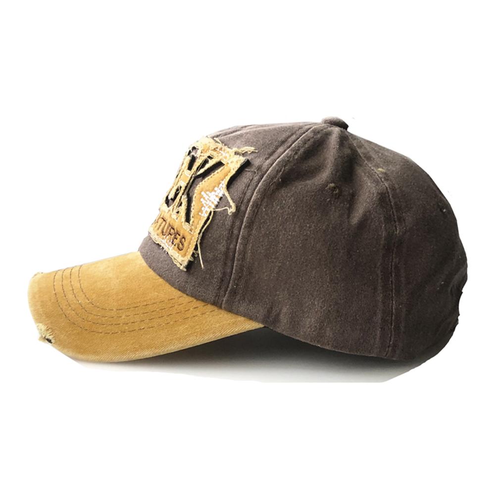 Letter Rock Embroidery High Quality Cotton Baseball Cap Unisex Snapback Outdoor Sport Sun Hat