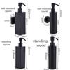 Wall Mounted Soap Dispenser 304 Stainless Steel Brushed Gold Manual Soap Dispenser Hotel Bathroom Liquid Soaps Dispensers