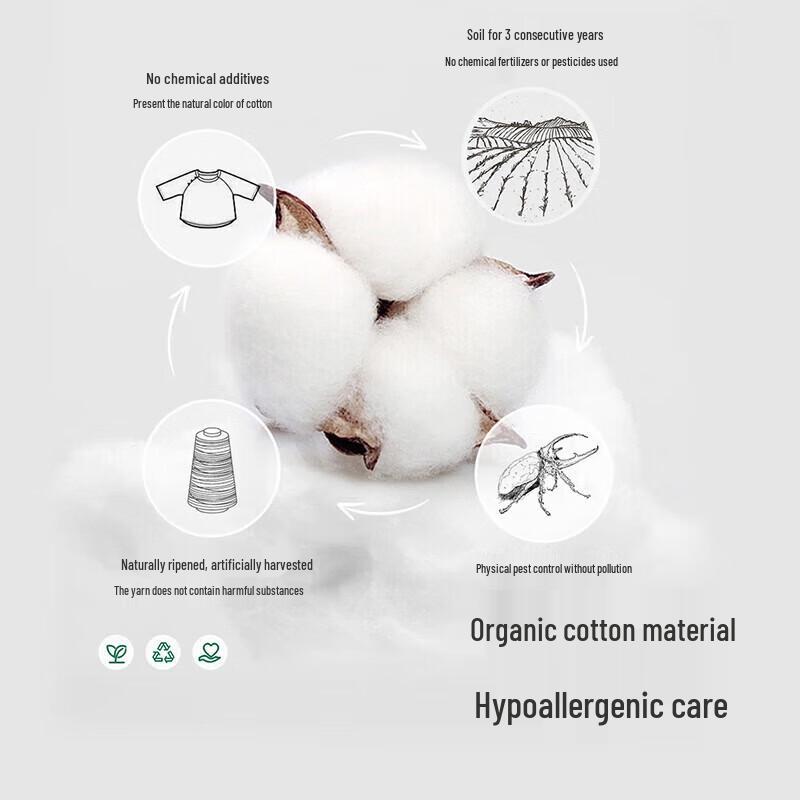 YEEHOO Organic Cotton Striped Infant Romper