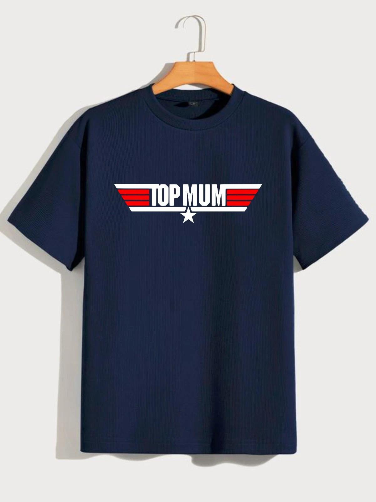 

Top Mum Star Graphic T-Shirt, Women’s Funny Mother Gift Casual Tee XL