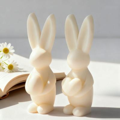 Easter Bunny Egg Candle Silicone Mold DIY Craft Rabbit Candles Mold Handmade Epoxy Resin Form Mould Soap Candle Making Supplies
