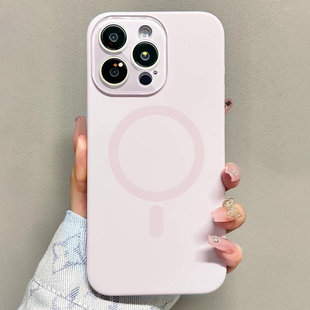 Original Flüssigsilikon Magnetische Hülle Für iPhone 13 12 14 15 Pro Max Luxus Für Magsafe Kabelloses Laden Kameraschutzhülle