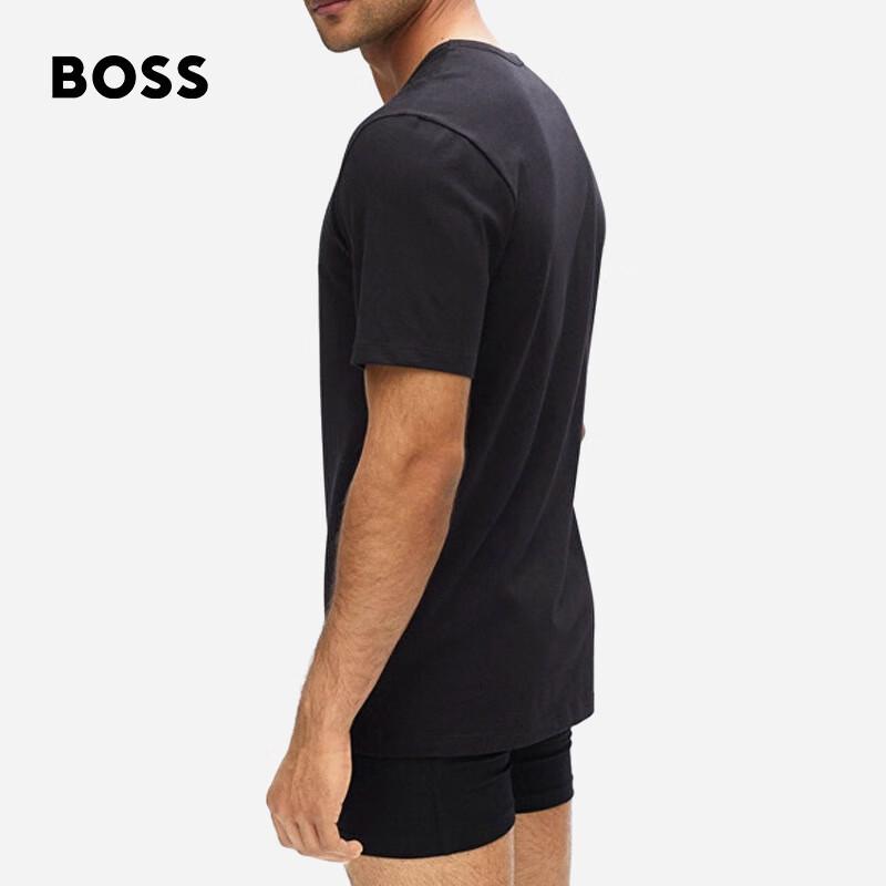 BOSS Men's Solid Logo Embroidered Crew Neck T-Shirt (3-Pack)