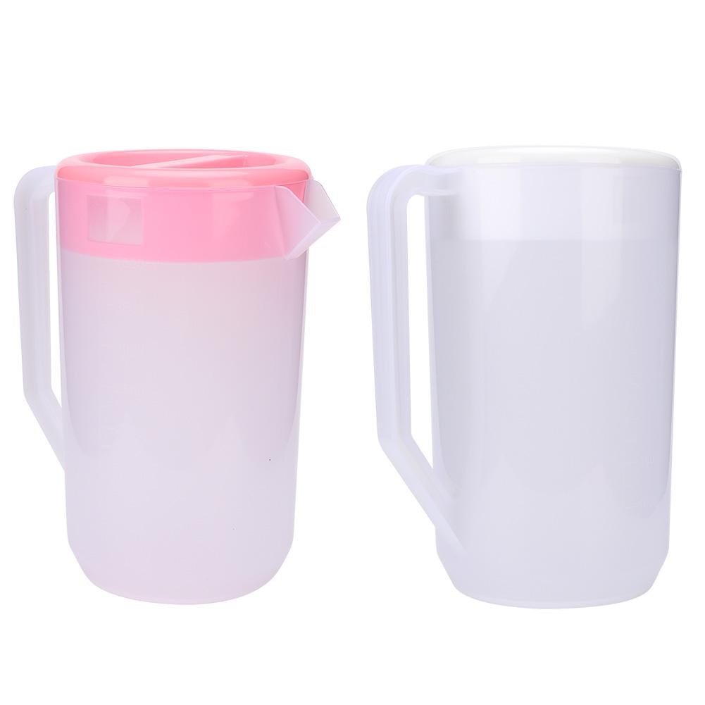 4000ml Large Capacity Reusable Non Toxic Plastic Cold Kettle Water Bottle Water Jug Pot With Clear scale