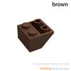25pcs MOC 3660 Accessory Series 2x2 Inclined Reverse Brick Building Block Puzzle Toy Children's Gift Assembly Toy Accessories