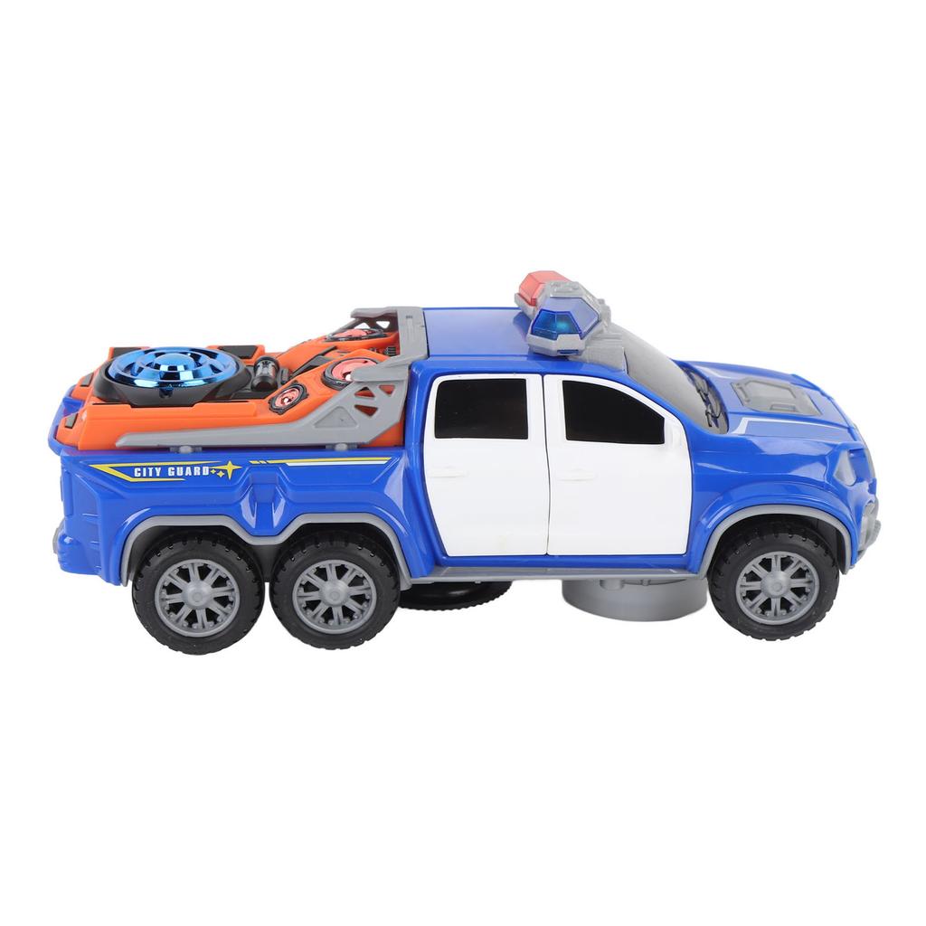 Spielzeugauto mit Licht und Ton, 360 Grad drehend, automatische Türöffnung, batteriebetrieben, leuchtendes Auto