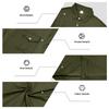Camisa Polo de Manga Larga Holgada Retro Workwear con Cuello para Ocio al Aire Libre de Hombre de Primavera y Otoño