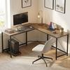Corner L-Shape Computer Desk PC Workstation Writing Gaming Table Home Office
