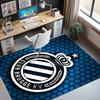 Club Brugge K V Pattern Rug, Indoor/Outdoor Mat, for Picnic, Gameroom, Bedroom, Office, Living Room, Home Decor Carpet, Birthday Gift