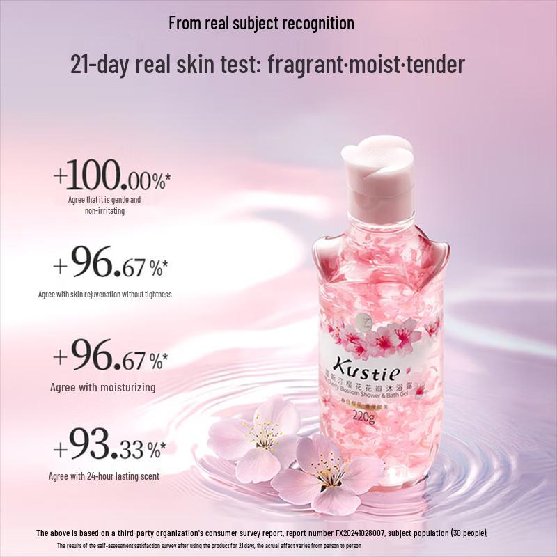 Kustie Sakura Petal Shower Gel