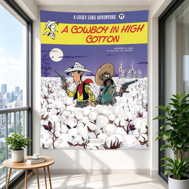 Lucky Luke Cowboy High Cotton Moon Field Comic Cover