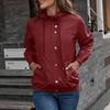 Women's Fashion-Simple Solid Color Outdoor Sports Single-breasted Pocket Windproof And Rainproof Hooded Windbreaker Pocket  Jacket
