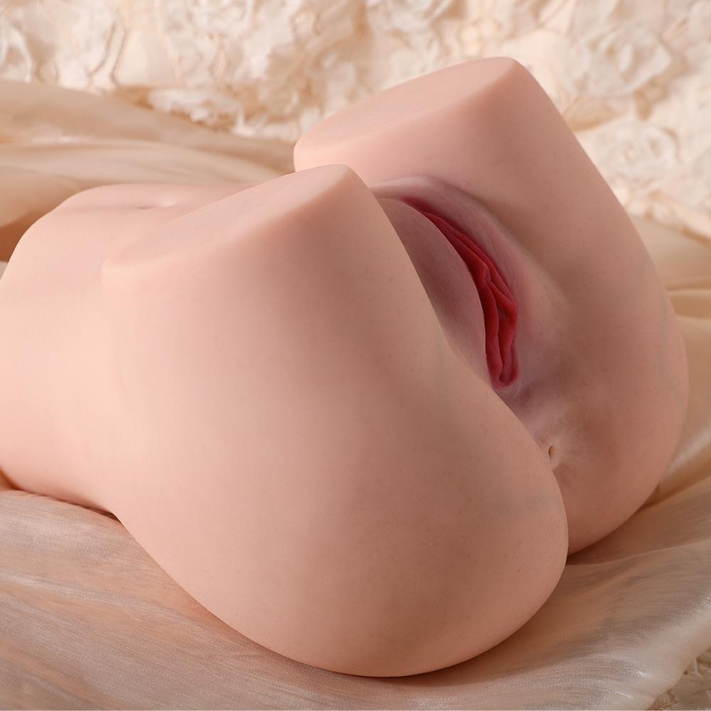 3KG Realistic Hip Masturbator for Men - 2 Hole Design (Deep Vagina & Tight Anal) with 3D Lifelike Pussy and Ass&Ultra-Realistic Sex Doll Hip