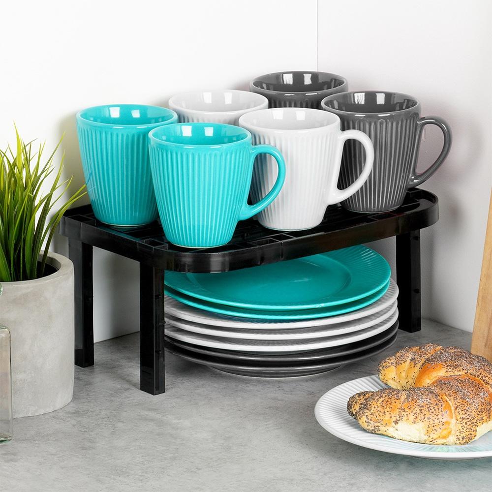 Estante para Encimera de Cocina Estante de Gabinete Organizador Apilable