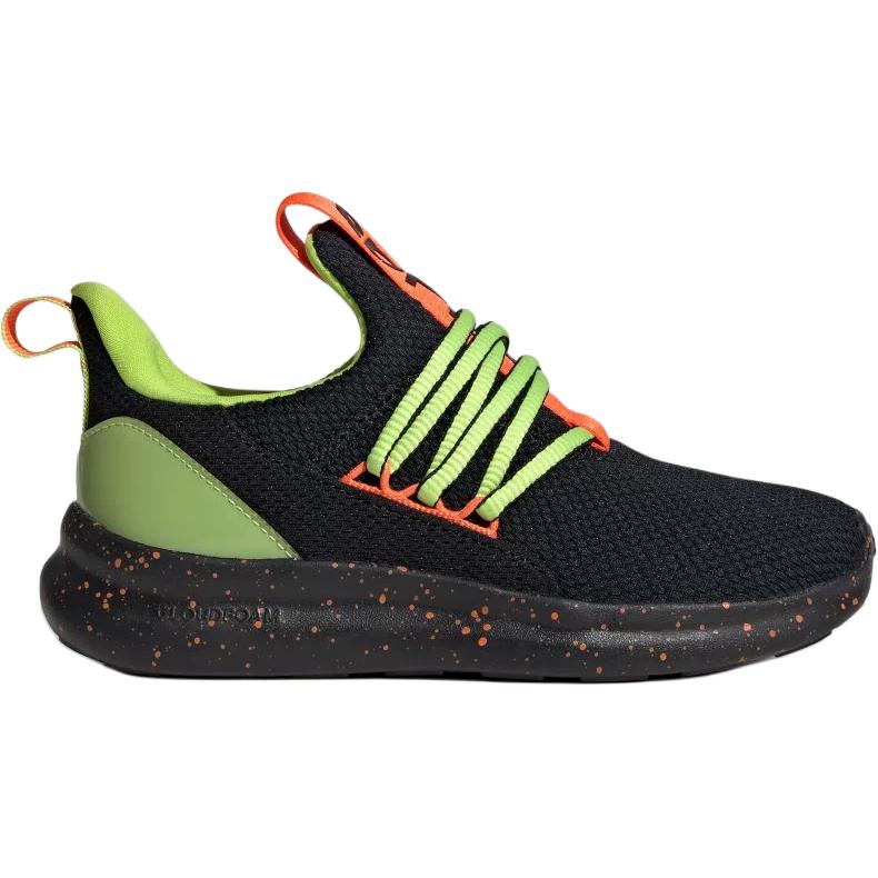 Adidas Lite Racer Adapt 7.0 Trendy Sports Non-Slip Wear-Resistant Low-Top Running Shoes Kids Sneakers Black JQ7358