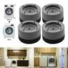 4pcs Anti Vibration Feet Pads Rubber Mat Slipstop Silent Dampers Stand Universal Washing Machine Refrigerator Furniture Foot Pad