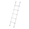 59.84in RV Bed Ladder Aluminum Alloy 5 Steps Slip Proof Removable Ladder with Safety Handrail for Motorhome Trailer