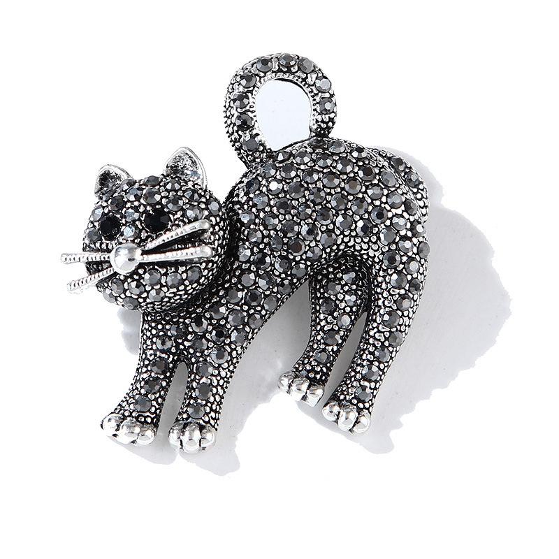 1Pcs Versatile Kitty Animal Pins Badge Jewelry Decoration For Women Men Unisex Cartoon Cute Cat Lover Brooch